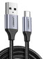 Ugreen US288 USB-C QC3.0 kaabel 1m must цена и информация | Mobiiltelefonide kaablid | hansapost.ee