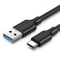 Ugreen US184 USB-USB-C 3.0 kaabel, 0,5 m, must hind ja info | Mobiiltelefonide kaablid | hansapost.ee