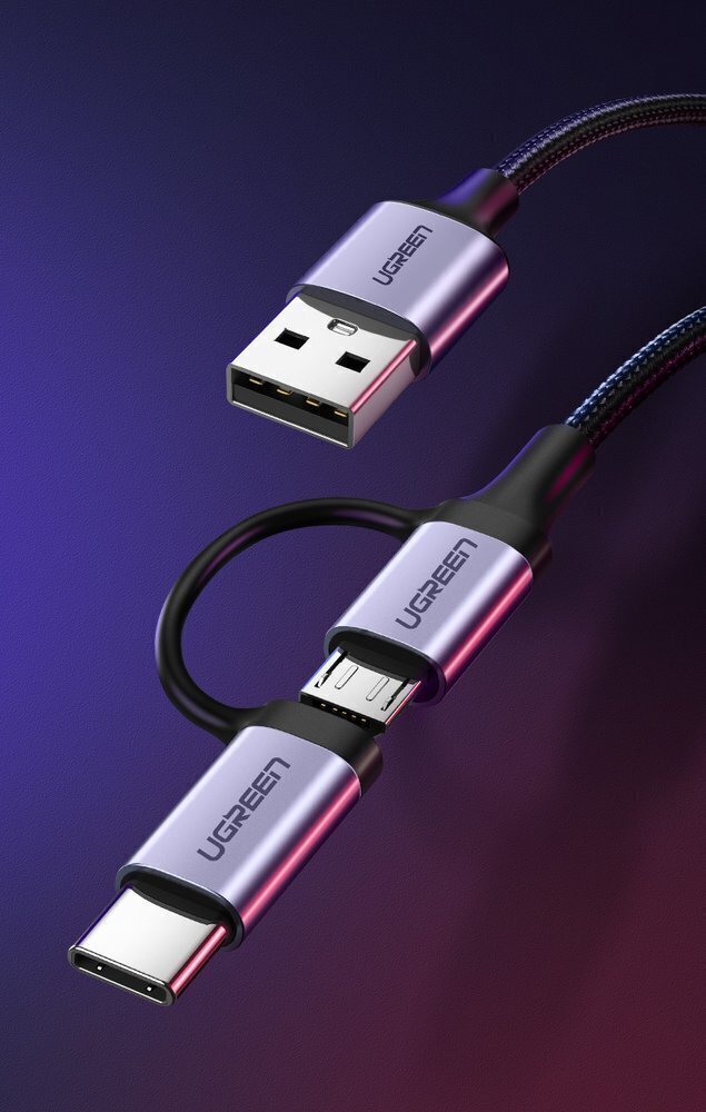 Kaabel Ugreen USB, 1m 30875 hind ja info | Mobiiltelefonide kaablid | hansapost.ee