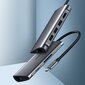 Ugreen CM179 USB-C-HDMI 4K, 3x USB 3.0, C-tüüp, RJ45, SD, Micro SD, hall hind ja info | Mobiiltelefonide kaablid | hansapost.ee