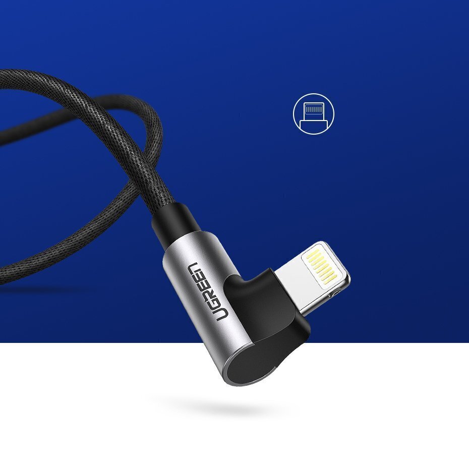 Kaabel Ugreen, USB - Lightning, 1 m цена и информация | Mobiiltelefonide kaablid | hansapost.ee