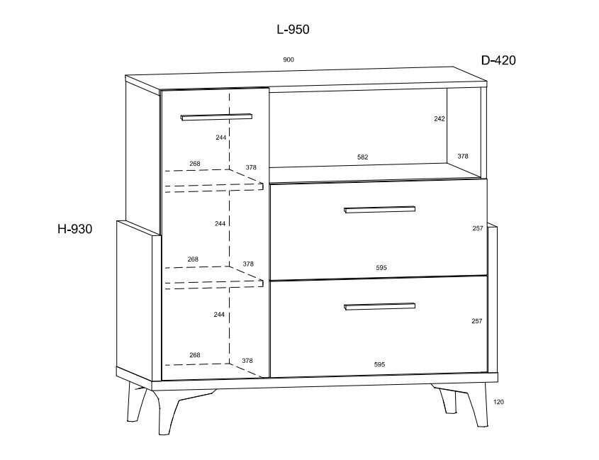 Kummut Meblocross Hey 07, valge/kollane hind ja info | Kummutid lastele | hansapost.ee