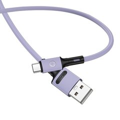 Кабель USB/Type-C USAMS, фиолетовый, 100 см цена и информация | Borofone 43757-uniw | hansapost.ee