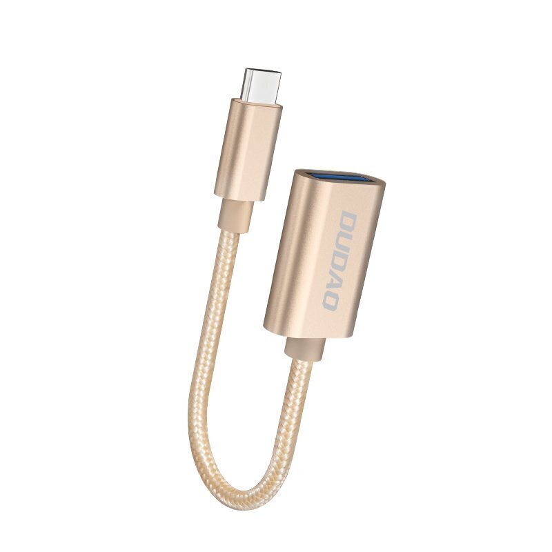 Dudao adapterkaabel OTG USB 2.0 kuni USB Type C hall (L15T) hind ja info | Mobiiltelefonide kaablid | hansapost.ee