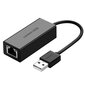 USB kaabel Ugreen 2.0 100 Mbps Ethernet external network adapter, juodas (CR110 20254) hind ja info | Mobiiltelefonide kaablid | hansapost.ee