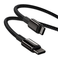 USB кабель Baseus Tungsten Gold Fast Data Type-C to Type-C 100W 1 м, черный цена и информация | Baseus Мобильные телефоны, Фото и Видео | hansapost.ee