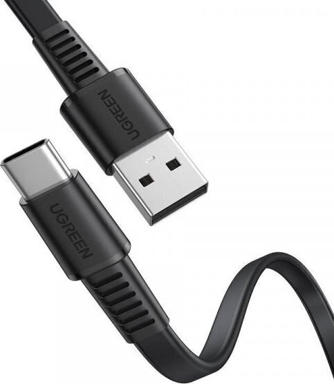 Ugreen US332 USB-C kaabel, QC 3.0, 3A, 2m, must цена и информация | Mobiiltelefonide kaablid | hansapost.ee