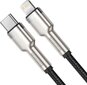 USB-C cable for Lightning Baseus Cafule, PD, 20W, 2m (black) цена и информация | Mobiiltelefonide kaablid | hansapost.ee