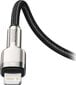 USB-C cable for Lightning Baseus Cafule, PD, 20W, 2m (black) цена и информация | Mobiiltelefonide kaablid | hansapost.ee