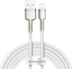 Кабель Baseus Cafule Series USB IP 2.4A 2м, белый CALJK-B02 цена и информация | Кабели для телефонов | hansapost.ee