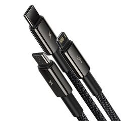 Кабель Baseus Micro USB - Lightning - USB-C CAMLTWJ-01 цена и информация | Кабели для телефонов | hansapost.ee