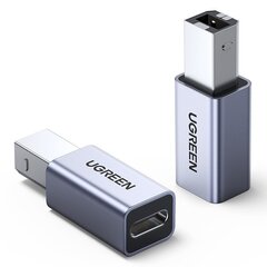 Адаптер Ugreen USB-C - USB-B, серый цена и информация | Кабели для телефонов | hansapost.ee