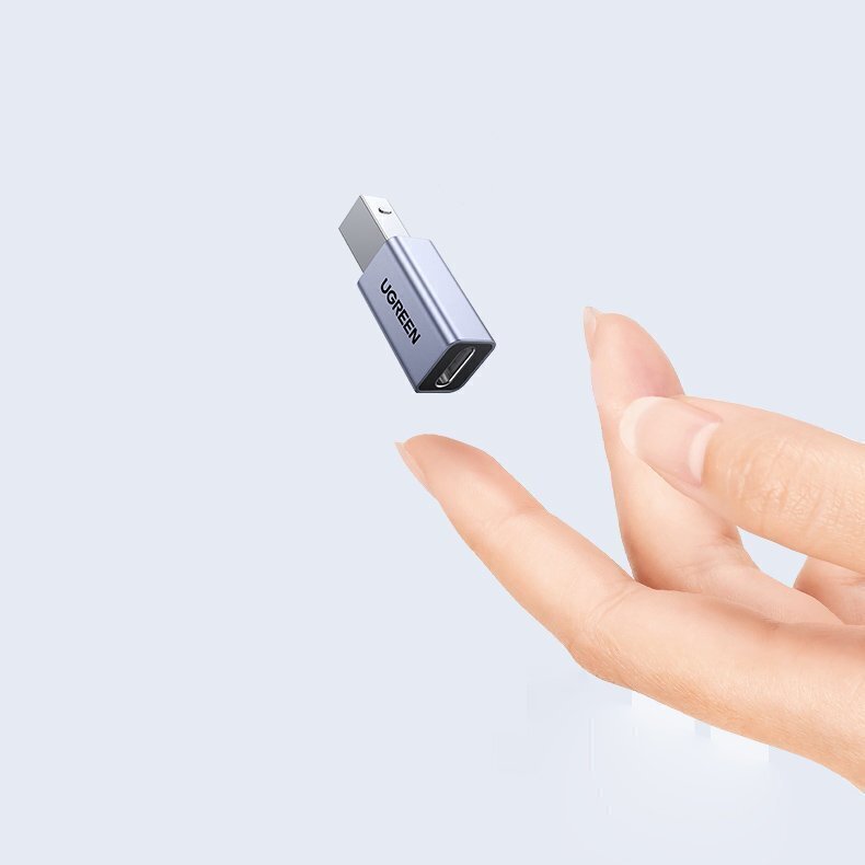 Ugreen adapter USB-C USB-B-le, hall hind ja info | Mobiiltelefonide kaablid | hansapost.ee