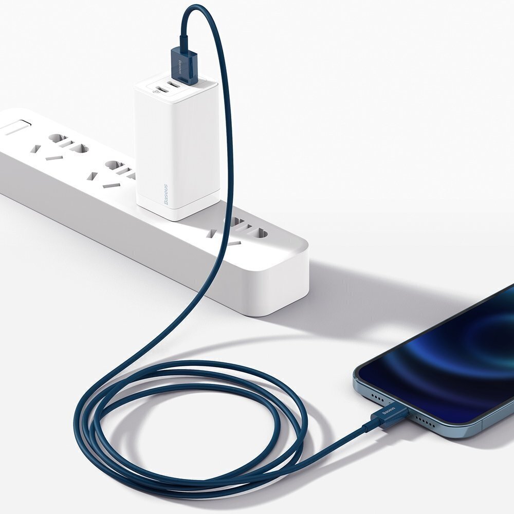 Kaabel Baseus Superior Cable USB - Lightning 2,4A ,1 m (CALYS-A03) hind ja info | Mobiiltelefonide kaablid | hansapost.ee