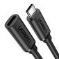UGREEN USB Type C 3.1 Gen2 Male to Female Cable Nickel Plating 1m (Black) hind ja info | Mobiiltelefonide kaablid | hansapost.ee