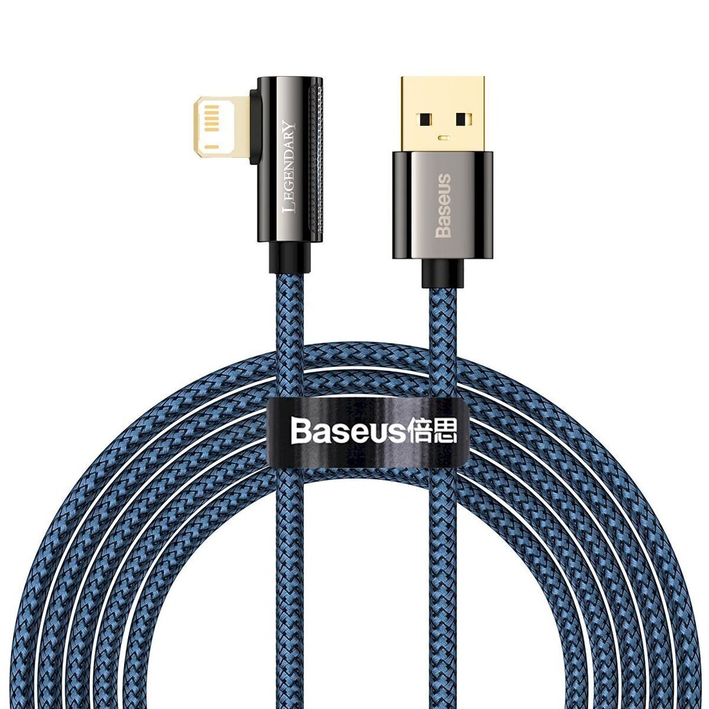 Cable USB to Lightning Baseus Legend Series, 2.4A, 2m (blue) hind ja info | Mobiiltelefonide kaablid | hansapost.ee