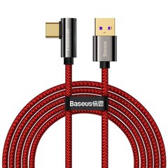 Cable USB to USB-C Baseus Legend Series, 66W, 2m (red) hind ja info | Mobiiltelefonide kaablid | hansapost.ee