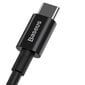 Baseus Superior Series Cable USB-C to USB-C, 100W, 1m (black) hind ja info | Mobiiltelefonide kaablid | hansapost.ee