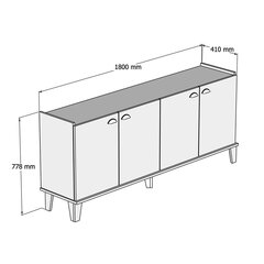 Консоль Kalune Design Sumer H3020, коричневая/белая цена и информация | Столы-консоли | hansapost.ee