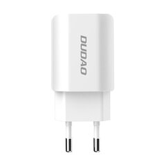 Зарядное устройство для телефона Udao 2X USB EU 5В / 2.4A + Lightning кабель, белый цена и информация | Зарядные устройства для телефонов | hansapost.ee