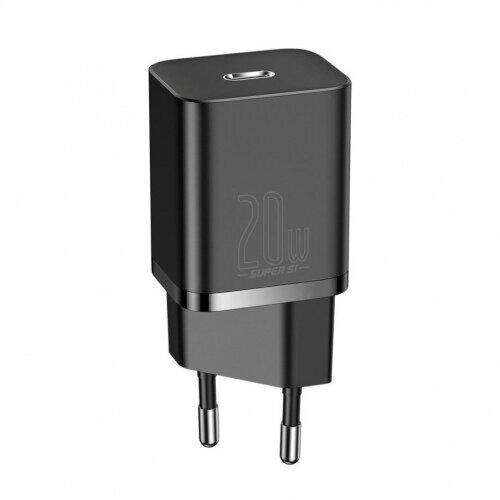 Laadija Baseus CCSUP-B01 USB-C / 20W / 3A, must цена и информация | Laadijad mobiiltelefonidele | hansapost.ee