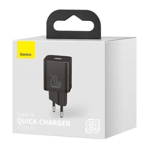 Laadija Baseus CCSUP-B01 USB-C / 20W / 3A, must цена и информация | Laadijad mobiiltelefonidele | hansapost.ee