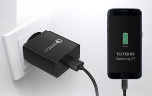 Настенное зарядное устройство Ugreen CD122 Quick Charge 3.0 USB, белое цена и информация | Зарядные устройства для телефонов | hansapost.ee