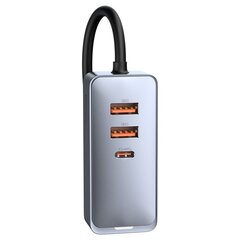 Зарядное устройство Baseus Share Together 2x USB / 2x USB Type C car charger 120W PPS, серое (CCBT-A0G) цена и информация | Зарядные устройства для телефонов | hansapost.ee