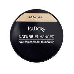 Компактная основа для макияжа IsaDora Nature Enhanced Flawless Compact, Nr. 80, 10 г цена и информация | Пудры, базы под макияж | hansapost.ee