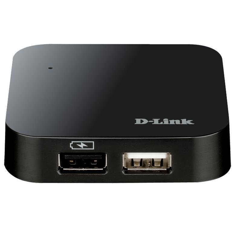 D-LINK DUB-H4 4-Port USB 2.0 Hub цена и информация | USB adapterid ja jagajad | hansapost.ee