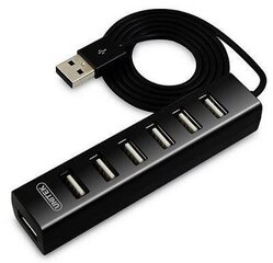 Unitek - HUB 7x USB2.0 CZARNY; Y-2160 цена и информация | Адаптеры, USB-разветвители | hansapost.ee