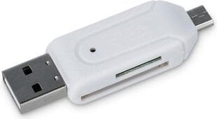 Устройство чтения карт MicroSD и SD Forever через microUSB / USB цена и информация | Адаптеры, USB-разветвители | hansapost.ee