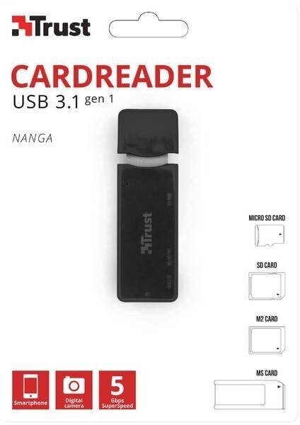 Kaardilugeja Trust Nanga USB 3.1 - SD цена и информация | USB adapterid ja jagajad | hansapost.ee