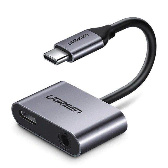 Ugreen CM193 USB-C-USB-C adapter, 3,5 mm, hall цена и информация | USB adapterid ja jagajad | hansapost.ee