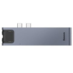 Hub Baseus CAHUB-L0G (Lack; 2x USB 3.0; gray color) цена и информация | Baseus Компьютерная техника | hansapost.ee