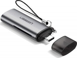 Картридер Ugreen CM184 USB-C 3.1, microSD + SD цена и информация | Адаптеры и USB-hub | hansapost.ee