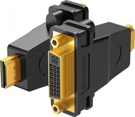 Adapter Ugreen UGR306BLK HDMI - DVI-I. hind ja info | USB adapterid ja jagajad | hansapost.ee