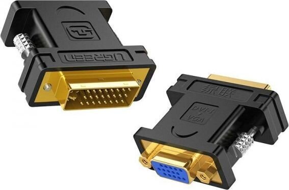 Ugreen videoadapter DVI-VGA, must hind ja info | USB adapterid ja jagajad | hansapost.ee
