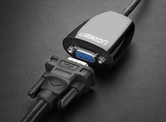 Adapter Ugreen HDMI (male) - VGA (female) FHD (MM105 40253)) цена и информация | USB adapterid ja jagajad | hansapost.ee