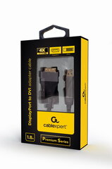 Кабель Gembird CC-DPM-DVIM-4K-6 цена и информация | Адаптеры, USB-разветвители | hansapost.ee