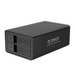 Hard Drive Enclosure Orico for 2 bay 3.5" HDD USB 3.0 Type B hind ja info | USB adapterid ja jagajad | hansapost.ee