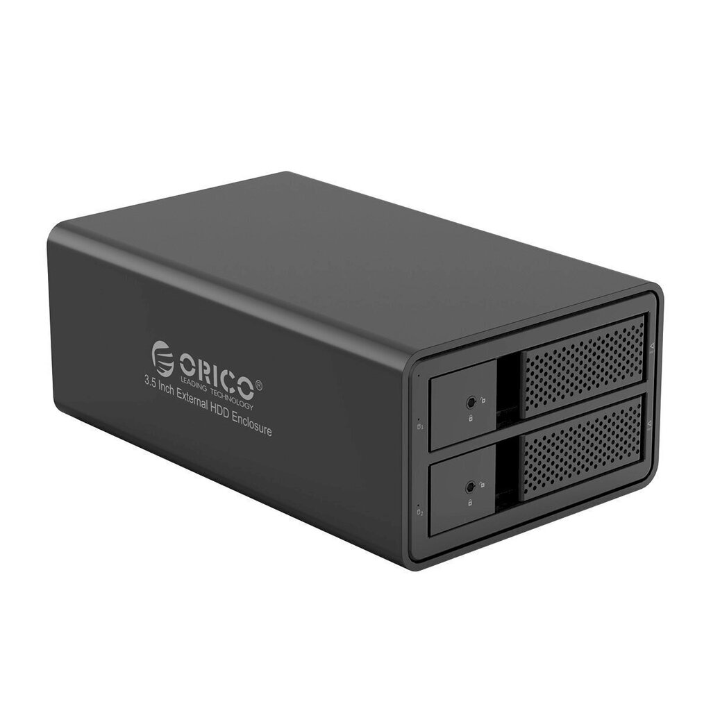 Hard Drive Enclosure Orico for 2 bay 3.5" HDD USB 3.0 Type B hind ja info | USB adapterid ja jagajad | hansapost.ee