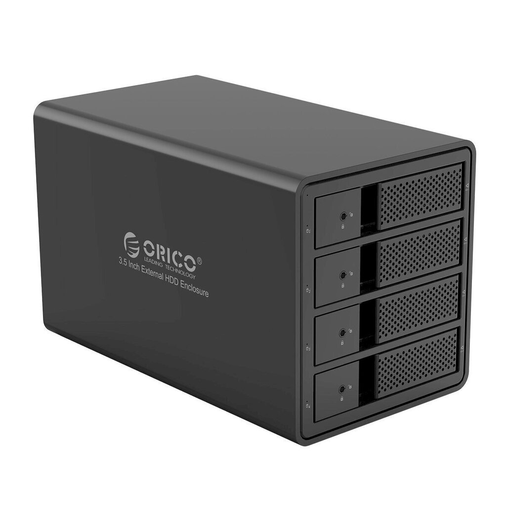 Hard Drive Enclosure Orico HDD, 3.5 Inch, 4 Bay, USB 3.0 type B, RAID hind ja info | USB adapterid ja jagajad | hansapost.ee