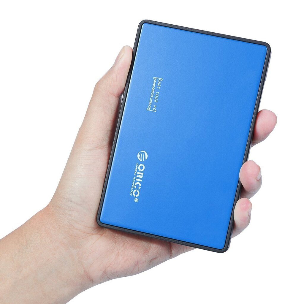 Hard drive external enclosure Orico SSD/HDD 2.5" SATA III (blue) цена и информация | Välised kõvakettad | hansapost.ee