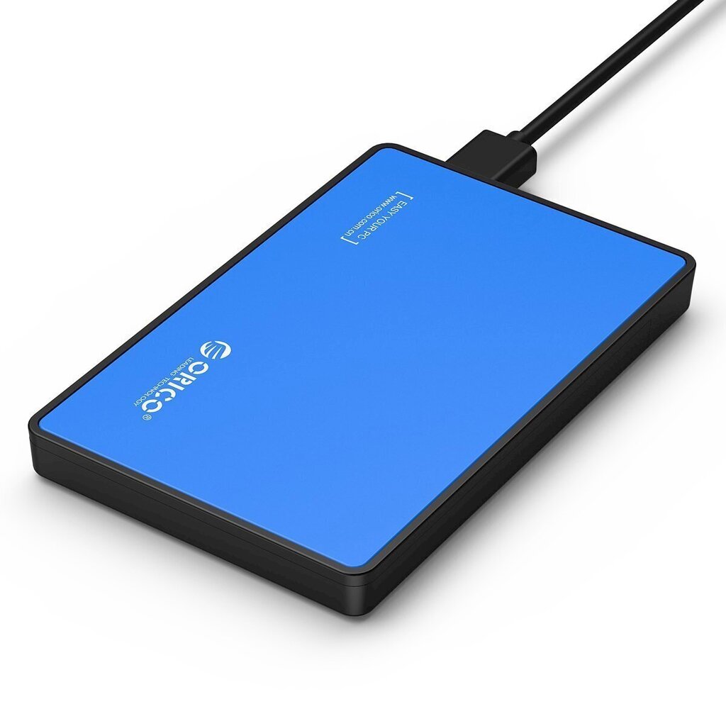 Hard drive external enclosure Orico SSD/HDD 2.5" SATA III (blue) цена и информация | Välised kõvakettad | hansapost.ee