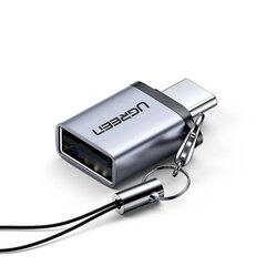 USB to USB-C Adapter UGREEN US270 (Gray) цена и информация | Адаптеры и USB-hub | hansapost.ee