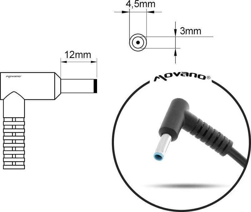 Mitsu 19.5V, 2.31A hind ja info | Sülearvuti laadijad | hansapost.ee