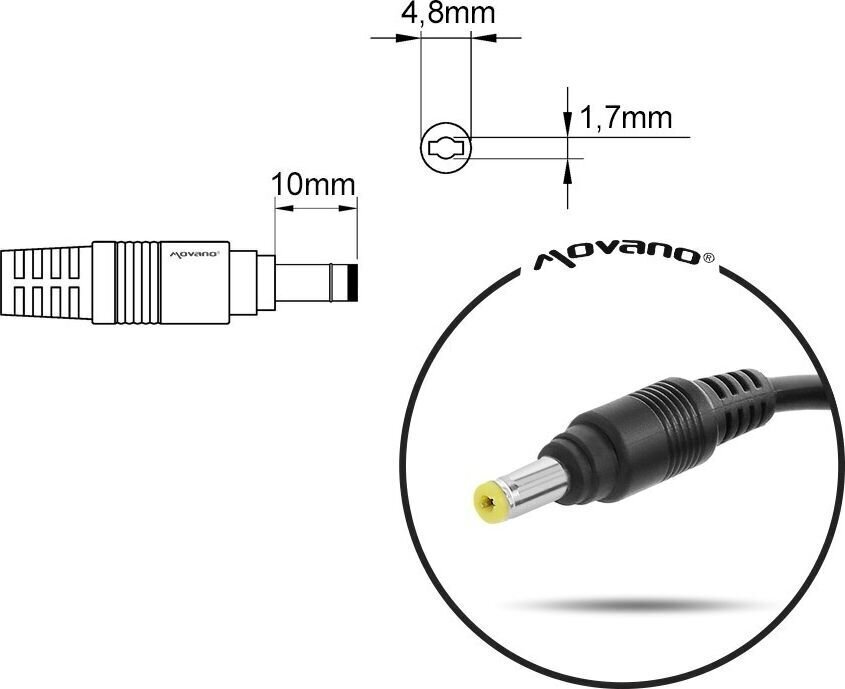 Mitsu 18.5V, 3.5A, 65W цена и информация | Sülearvuti laadijad | hansapost.ee