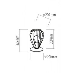 TK Lighting настольная лампа Brylant Black цена и информация | Настольная лампа | hansapost.ee