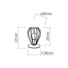 TK Lighting настольная лампа Brylant Black цена и информация | Настольные лампы | hansapost.ee